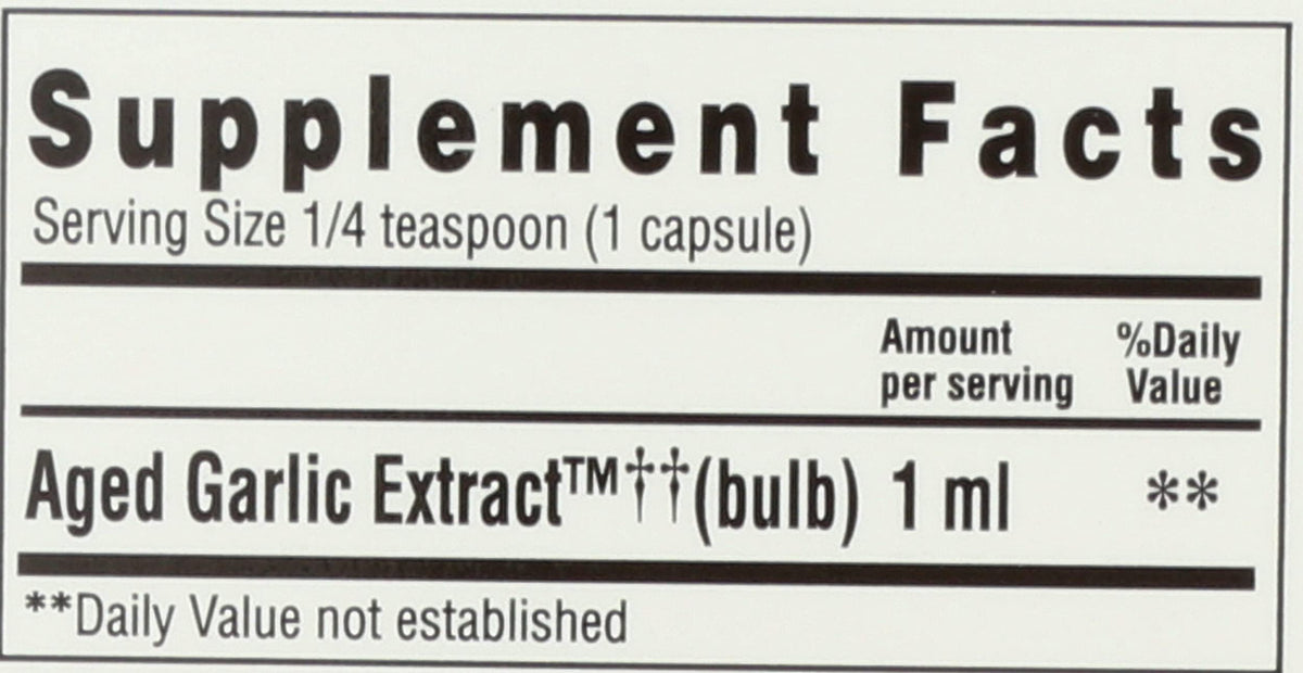 Aged Garlic Extract Liquid 4 Ounces C815