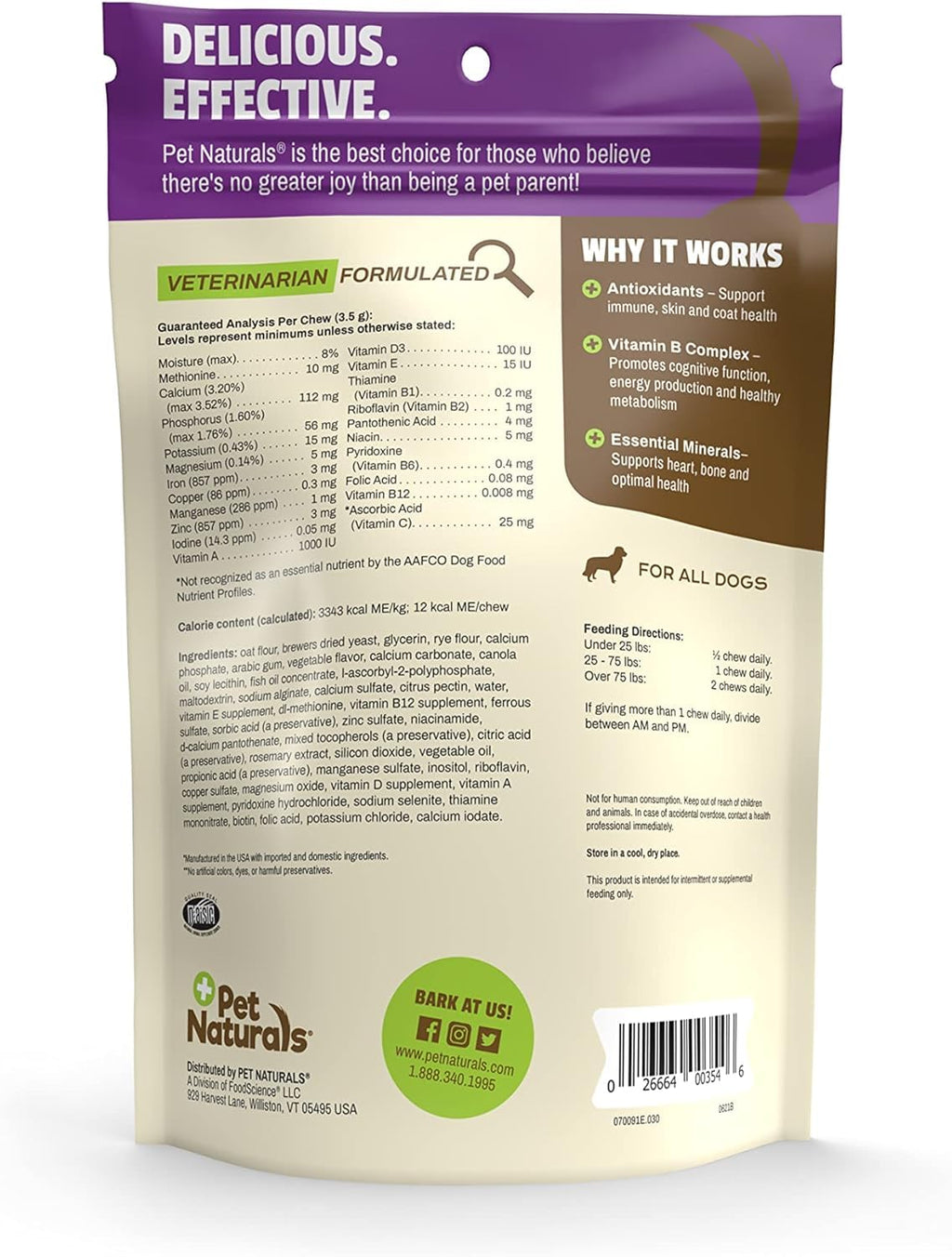 Daily Multivitamin Chews for Dogs, 30 Count K6780