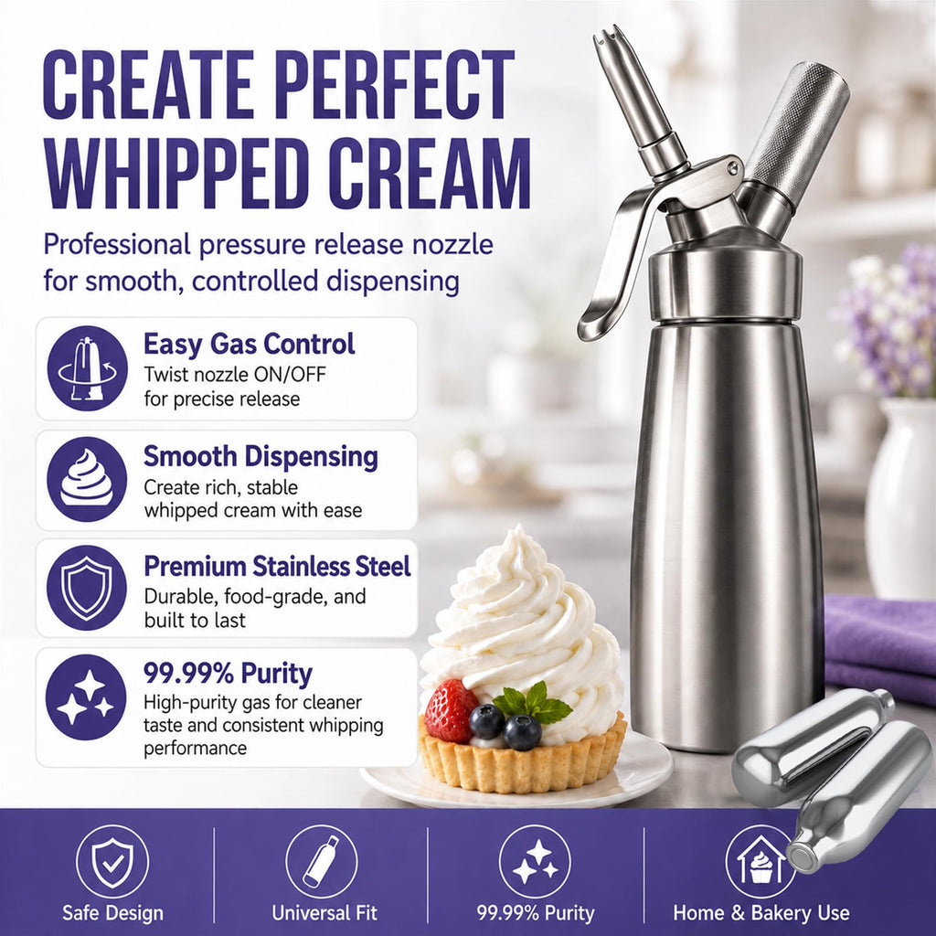 Cream Dispenser Cartridges 10-Pack Steel H52386