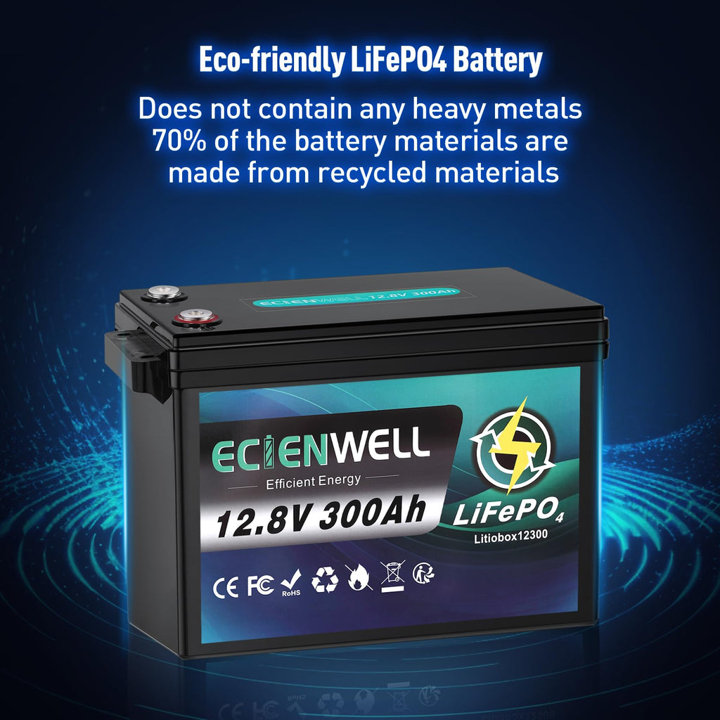 12V 300Ah Lithium LiFePO4 Battery with 200A BMS D3517