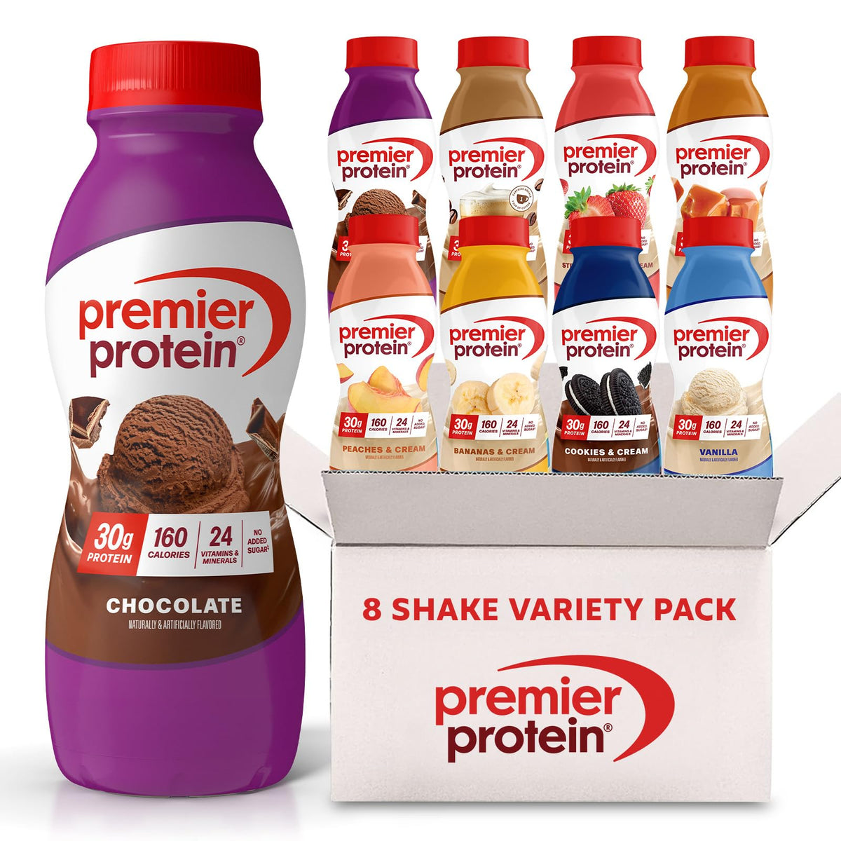 30g High Protein Shake 8 Flavor Variety Pack Y804