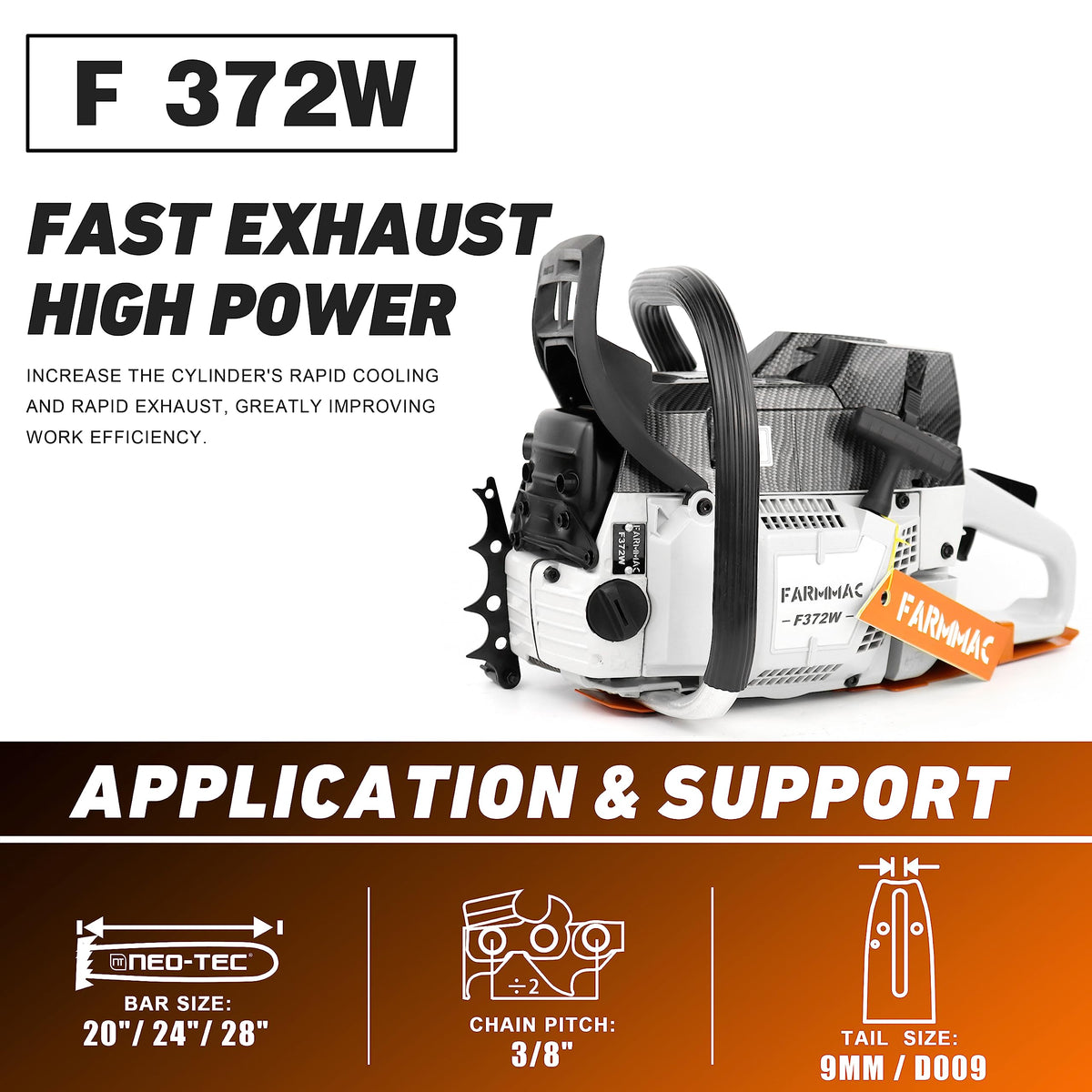 71cc Gas Chainsaw 24 Inch S455562