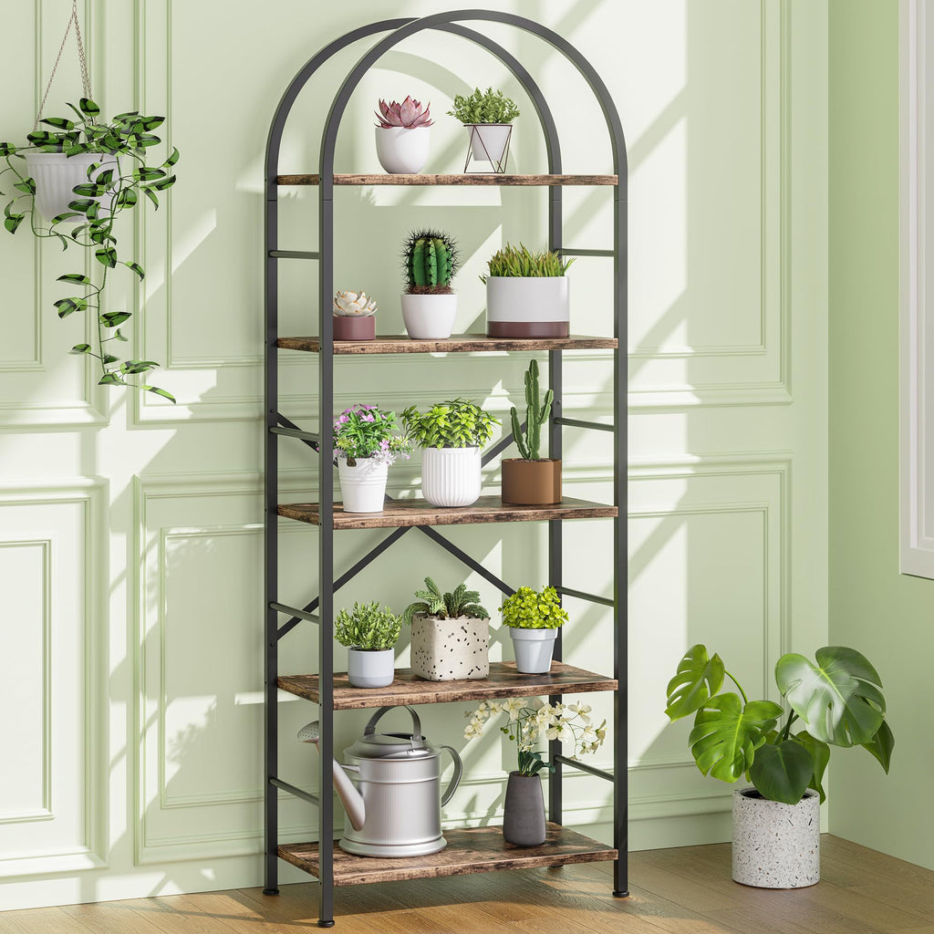 5 Tier Brown Bookshelf L753485