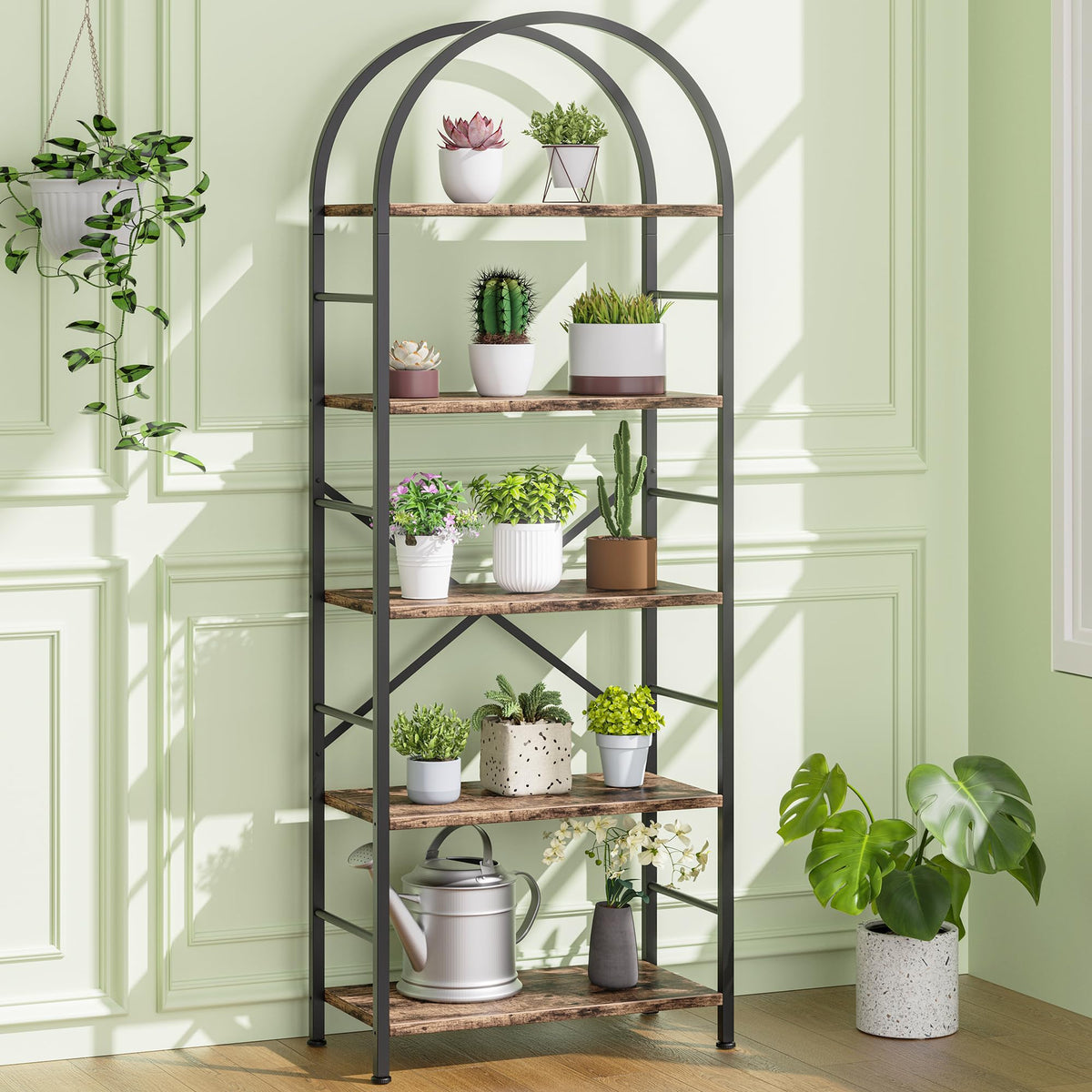5 Tier Brown Bookshelf L753485
