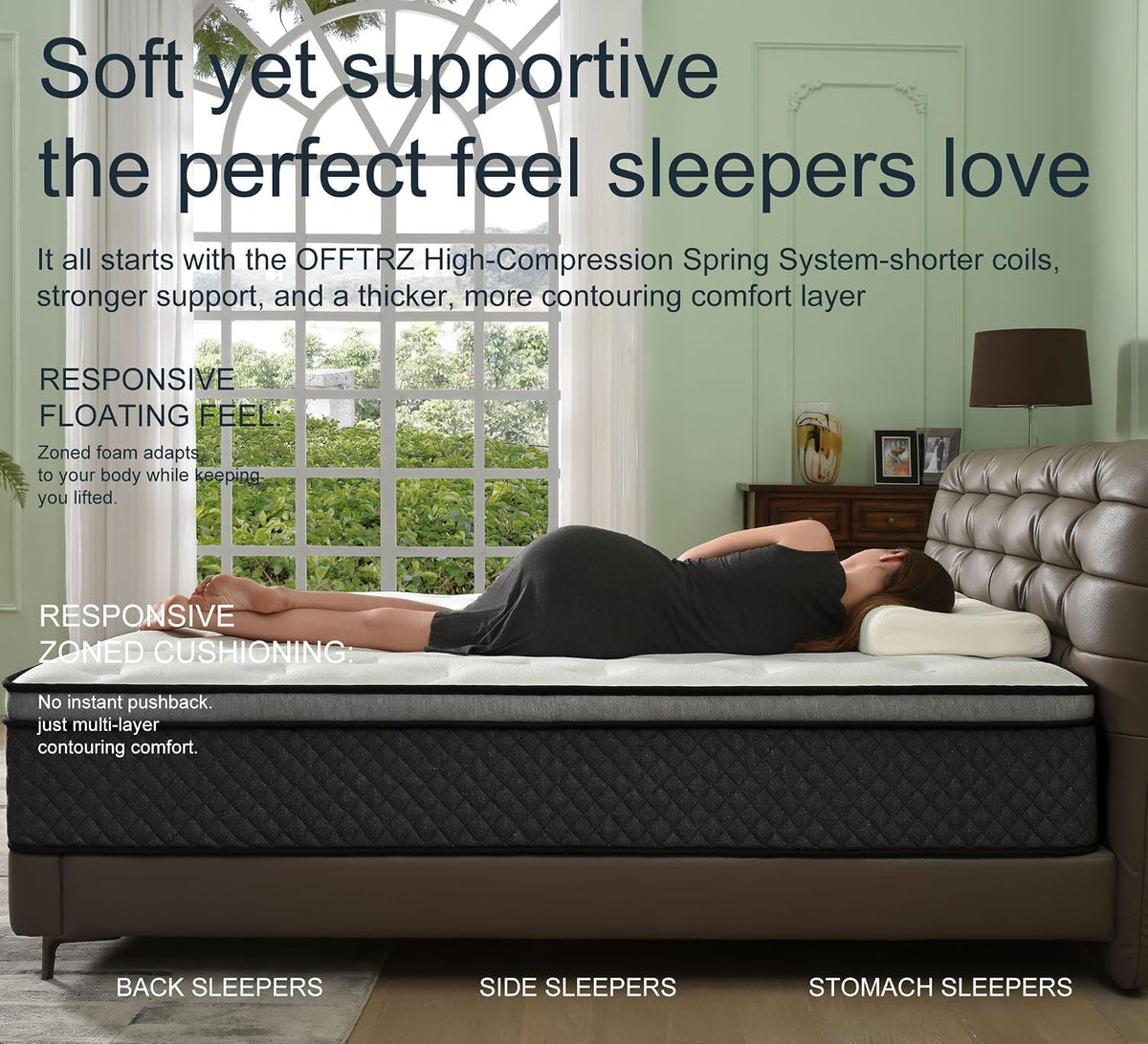 Full Size 12 Inch Hybrid Gel Memory Foam Mattress P556