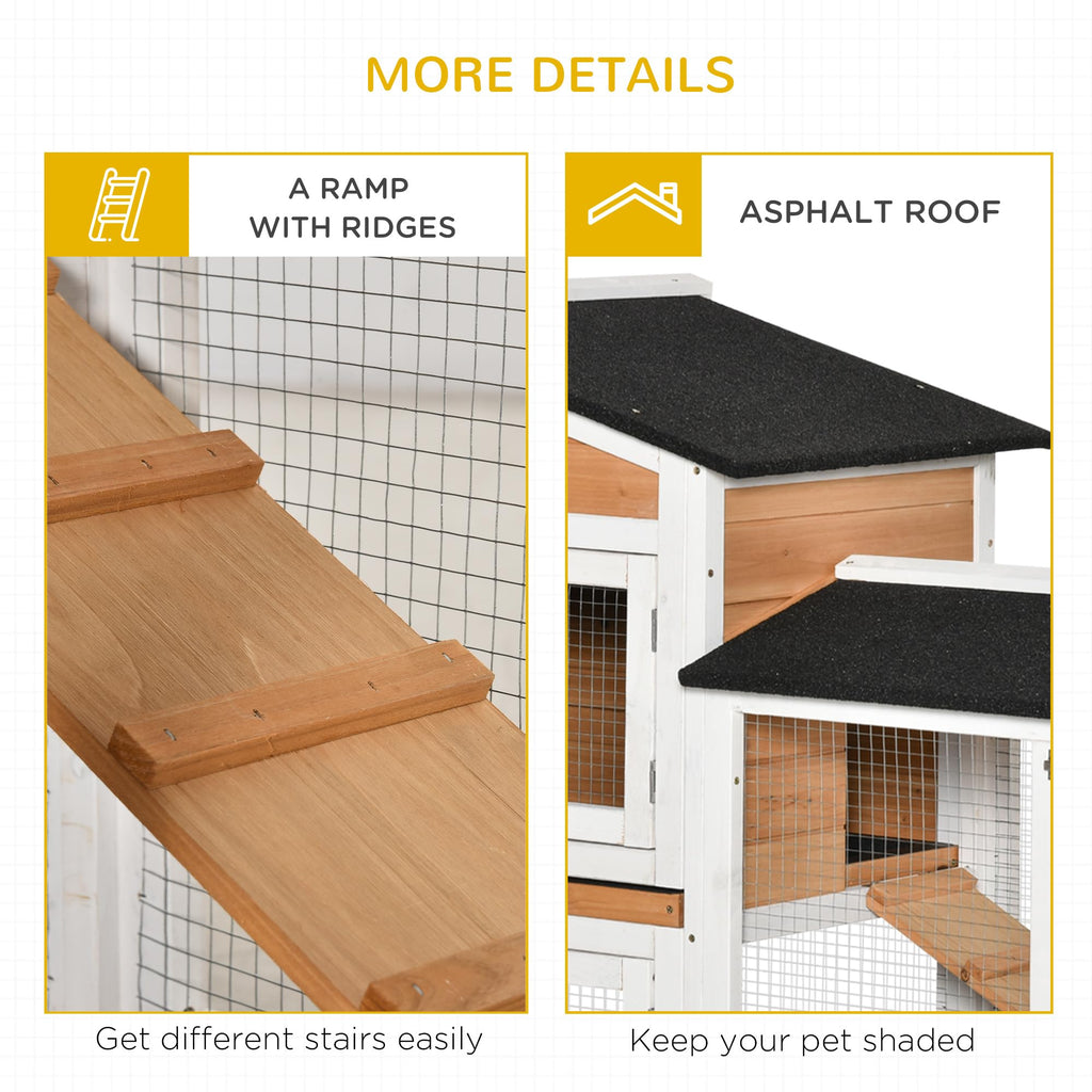 62" Rabbit Hutch with Wheels K3530