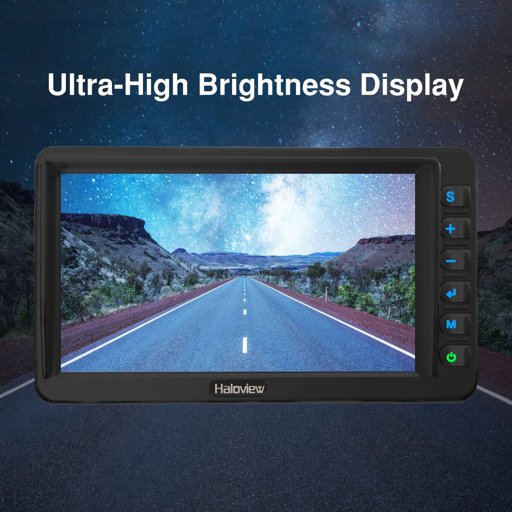 Wireless RV Backup Camera 1080P 7" Monitor System T2453