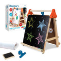 3-in-1 Tabletop Dry Erase Chalkboard Art Easel with Paper Roll Q503883