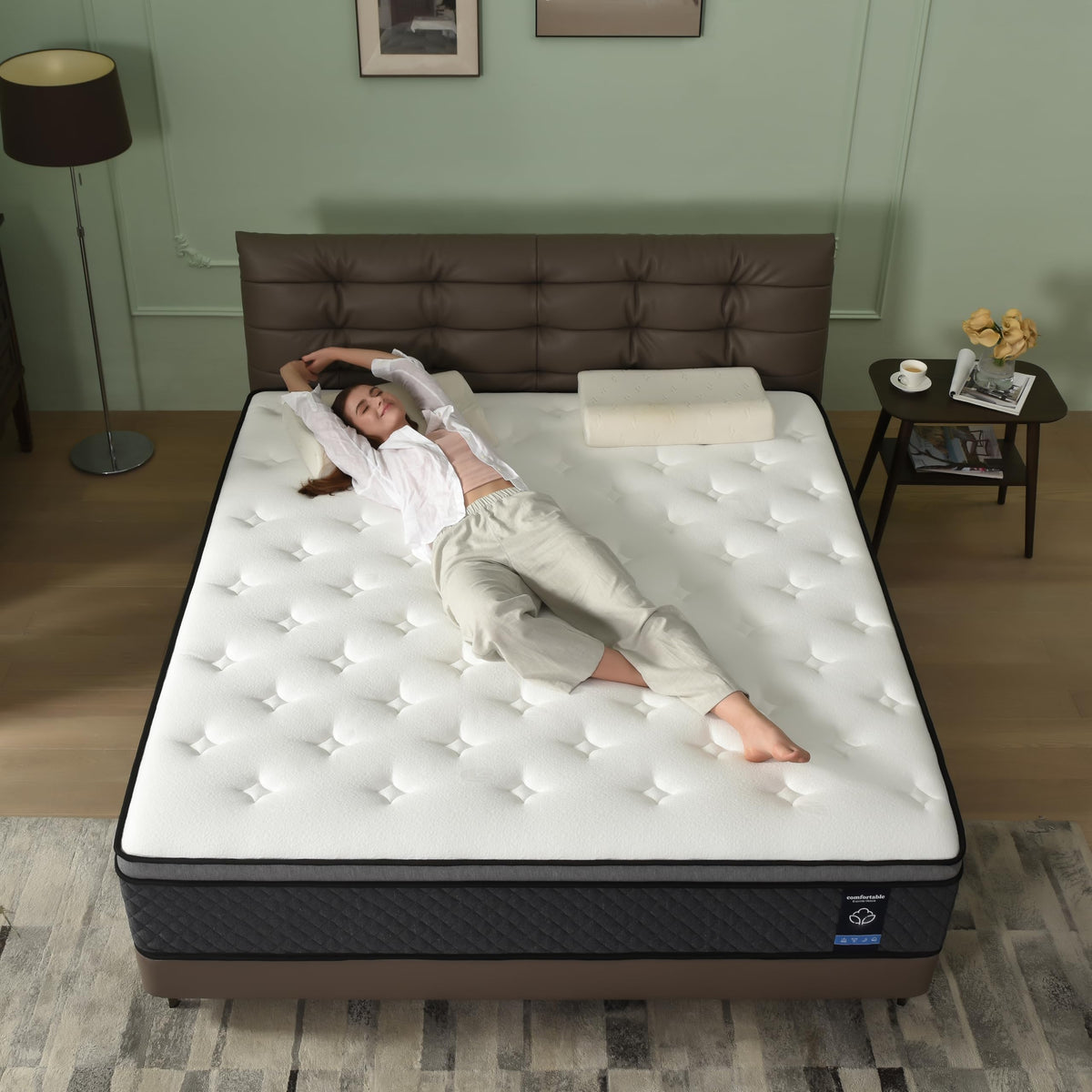 Full Size 12 Inch Hybrid Gel Memory Foam Mattress P556