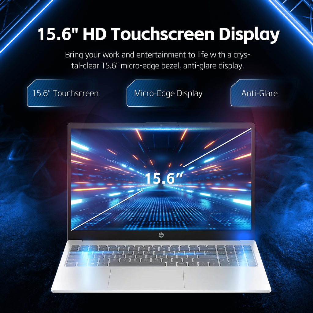 15.6" Touchscreen Laptop, Intel Core i5, 16GB RAM, 512GB SSD, Silver F1126