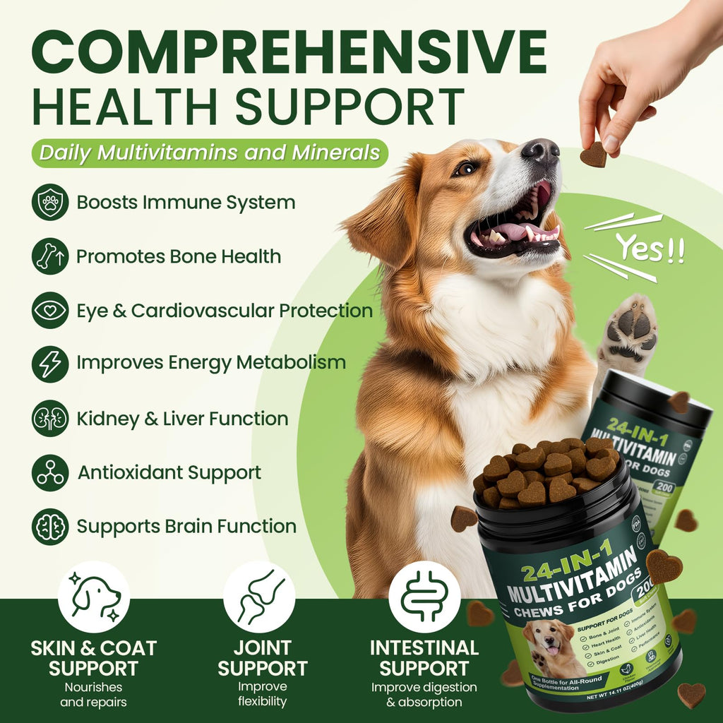Dog Vitamins and Supplements 200 Ct Multivitamin N2132