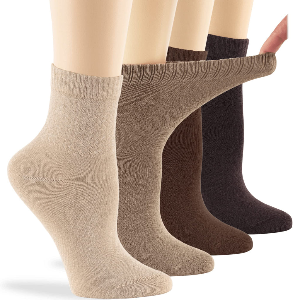 Viscose Bamboo Diabetic Socks 4 Pack I575