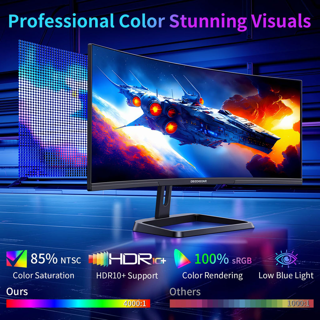 34” Curved Ultrawide Gaming Monitor 180Hz 3440×1440 S863450