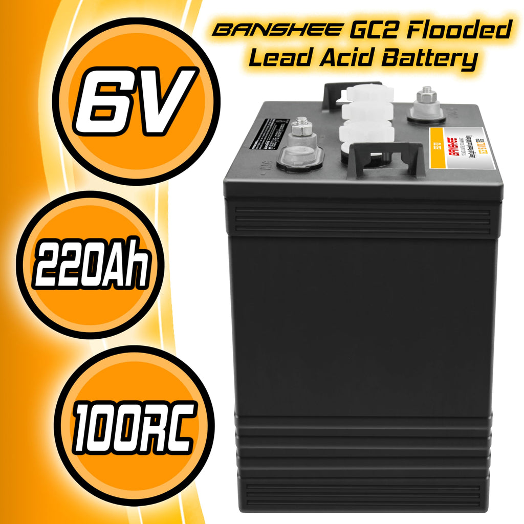 220Ah Deep Cycle Golf Cart Batteries 4-Pack P7053