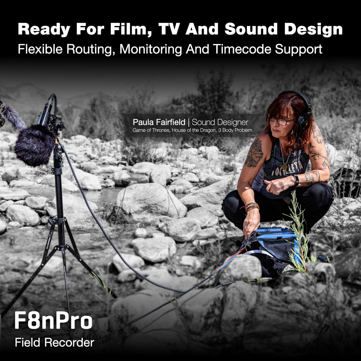 Field Recorder with 8 Inputs & 10 Tracks L30542