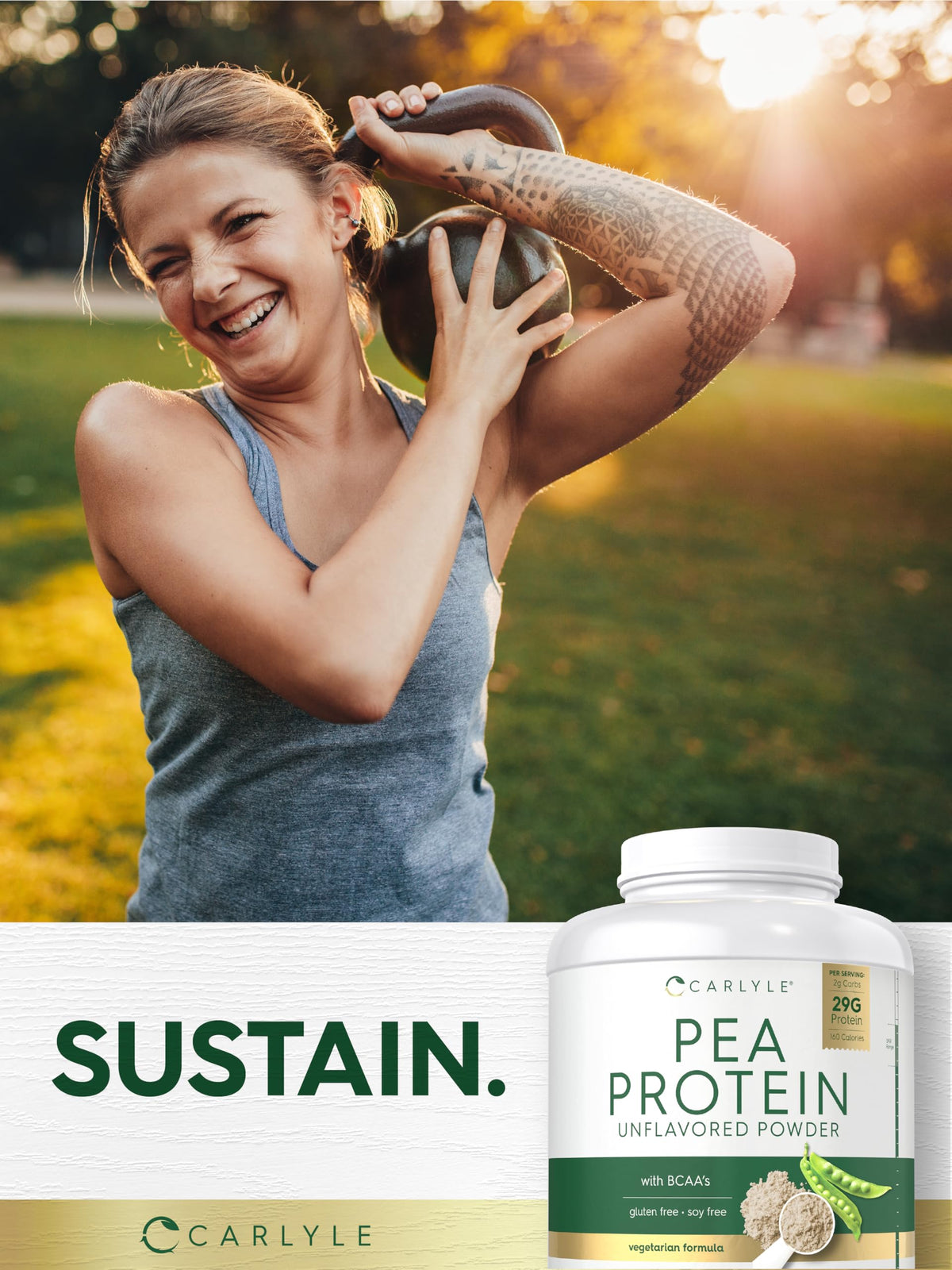 Pea Protein Isolate Powder 7lb Unflavored K3615
