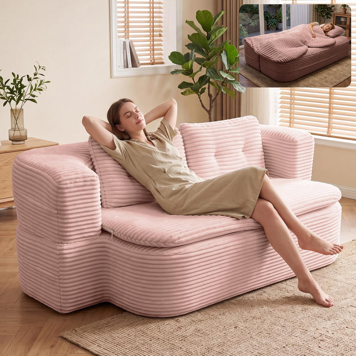 78" Full-Size Convertible Sofa E902366