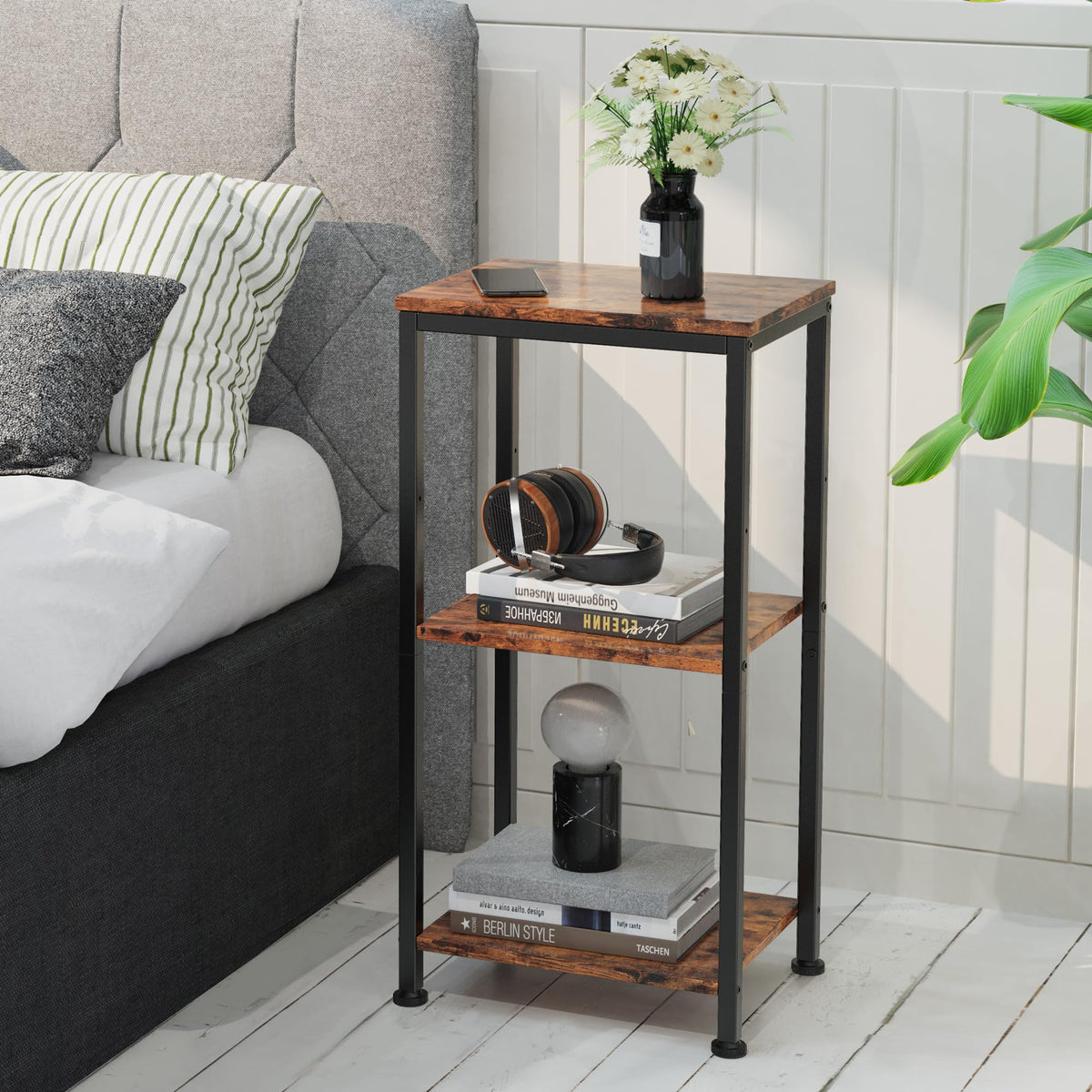 3 Tier End Table with Storage Shelves B3363