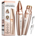 2 in 1 Rechargeable Eyebrow & Facial Trimmer with LED Light K475901