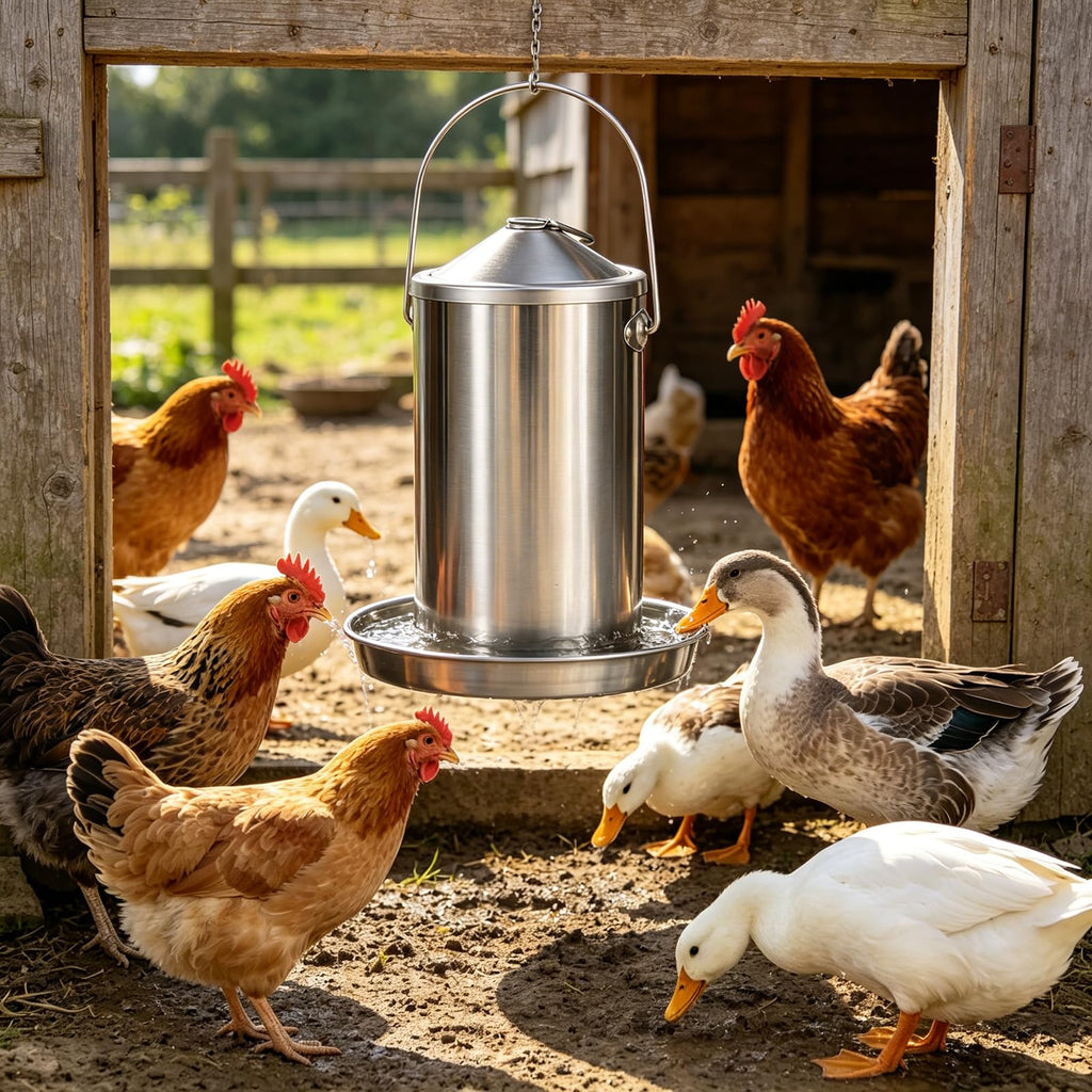 Stainless Steel Chicken Waterer M9878