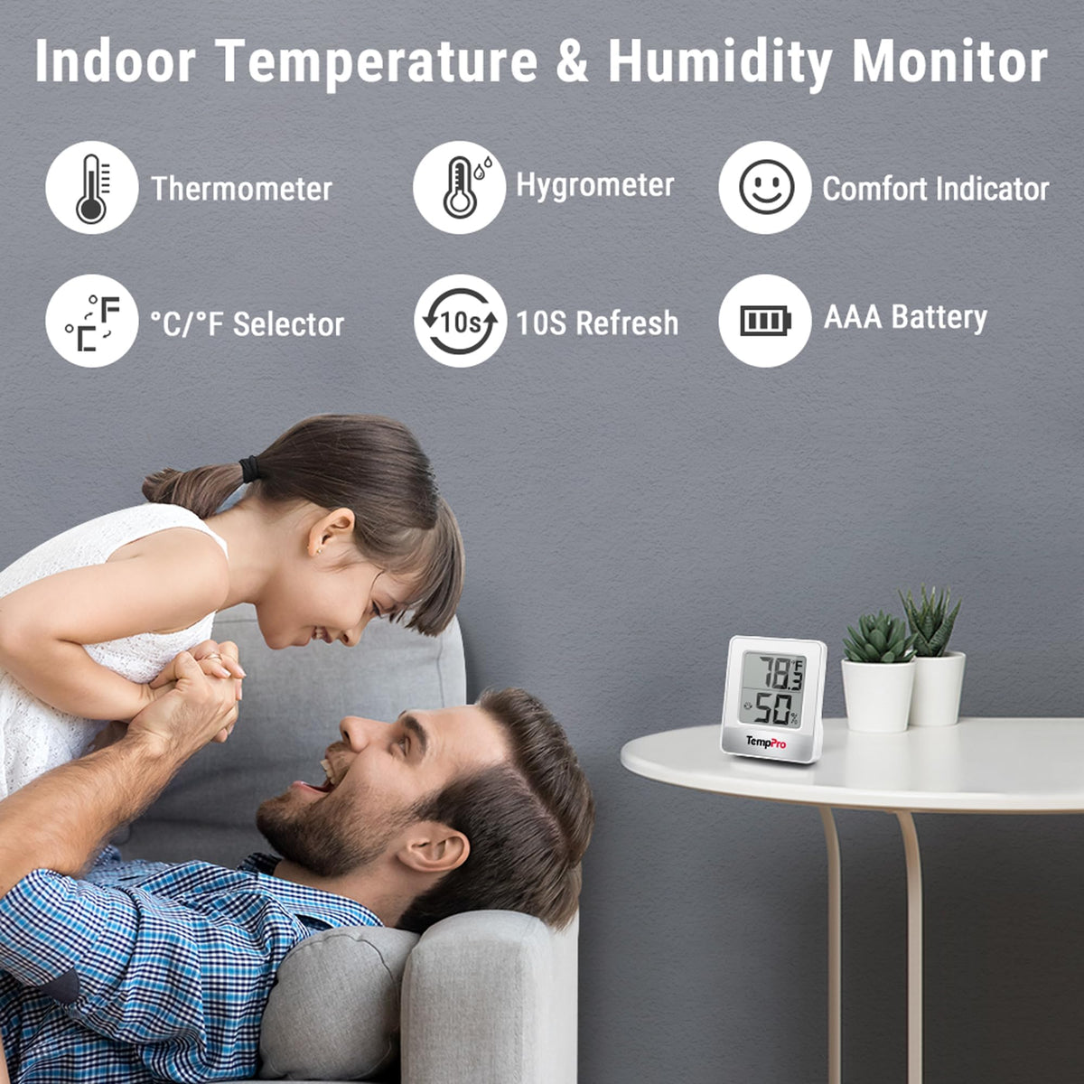 Digital Hygrometer Indoor Thermometer Y7144