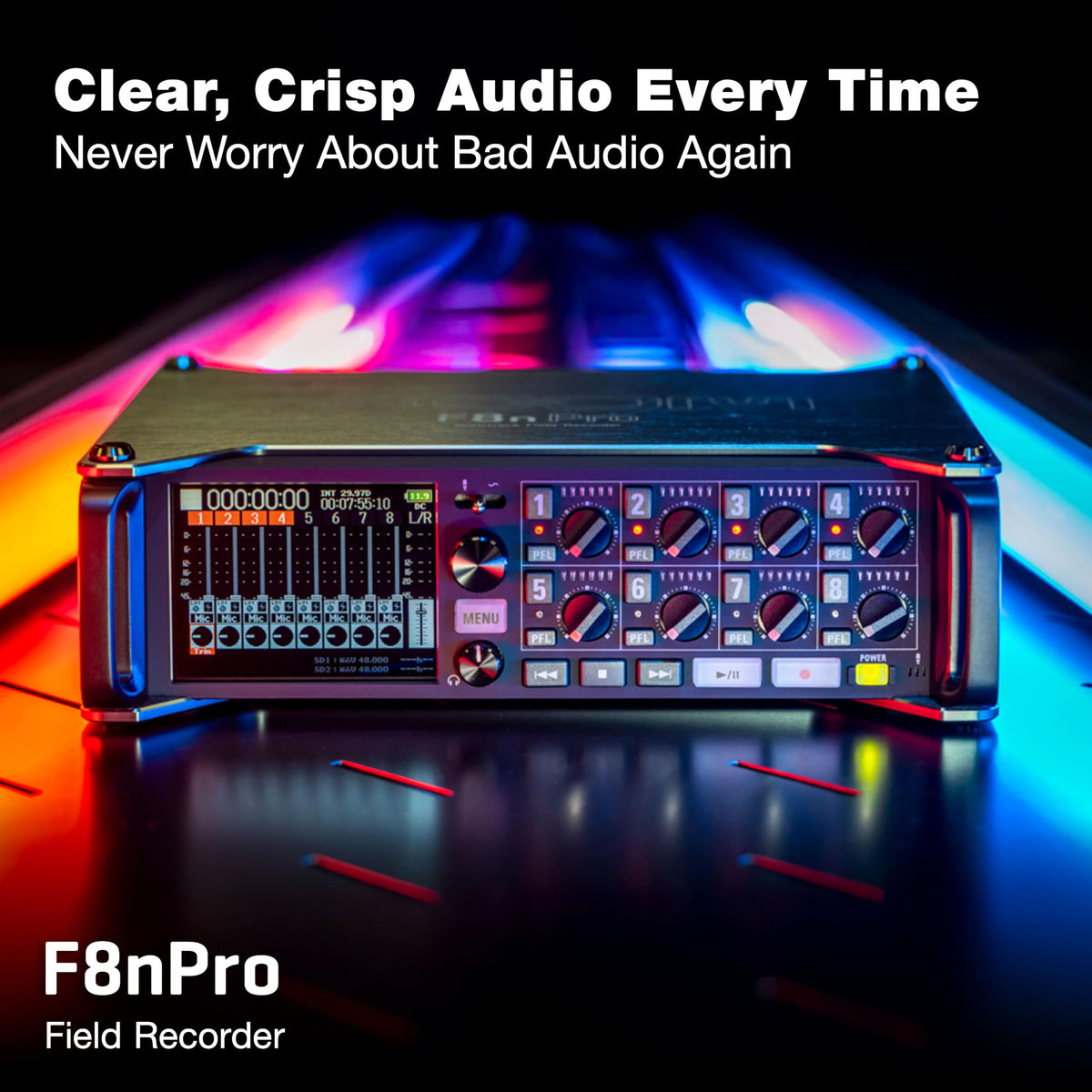 Field Recorder with 8 Inputs & 10 Tracks L30542
