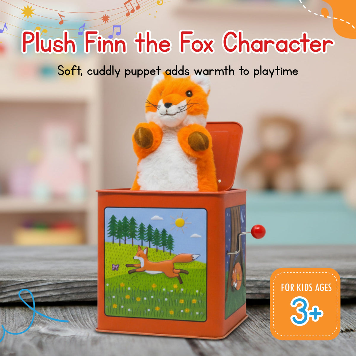 Plush Pop-Up Jack in the Box X1716