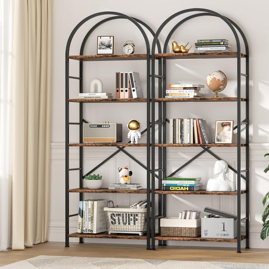 5 Tier Brown Bookshelf L753485