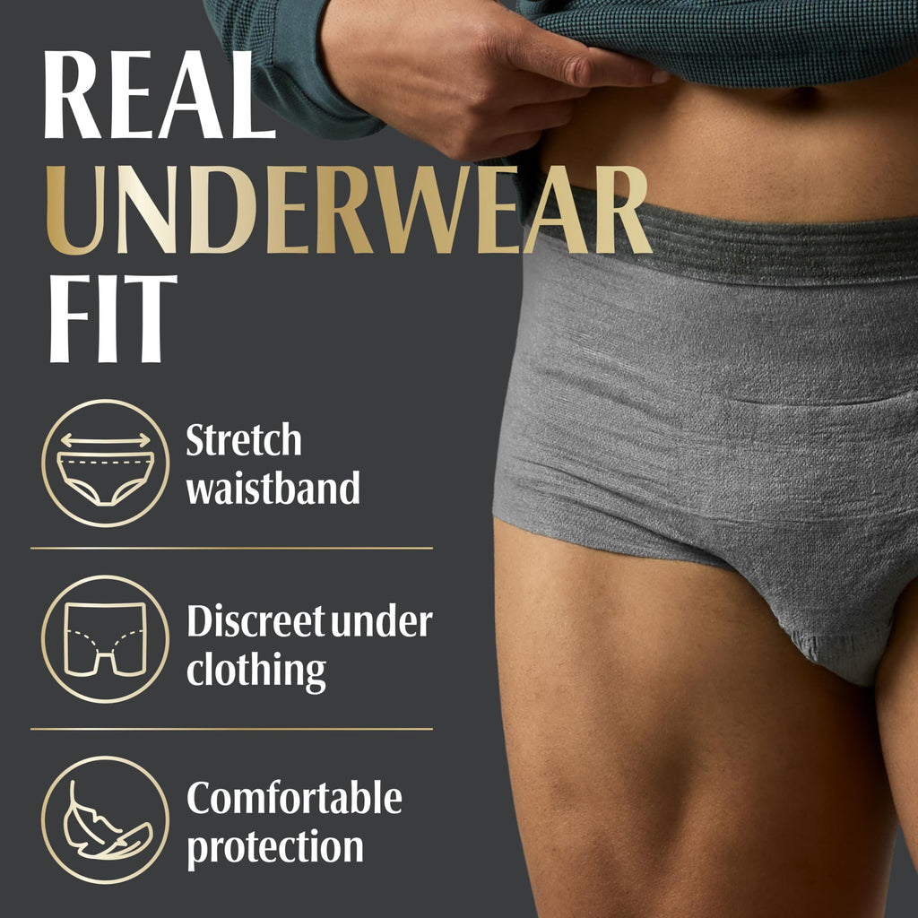 L/XL Incontinence Underwear for Men, 12 Count Q822849