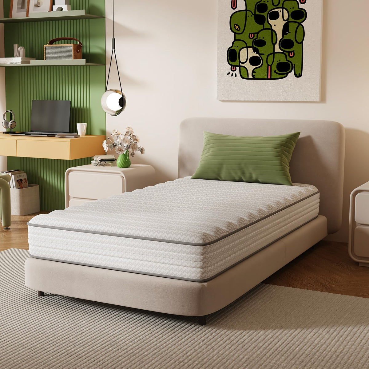 6 Inch Twin Size Hybrid Mattress G1047