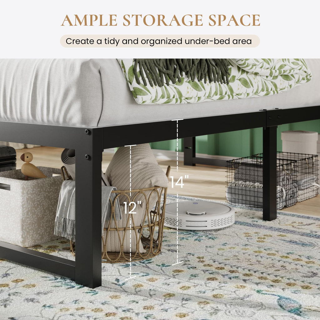 14 Inch Heavy Duty Twin Metal Bed Frame M937