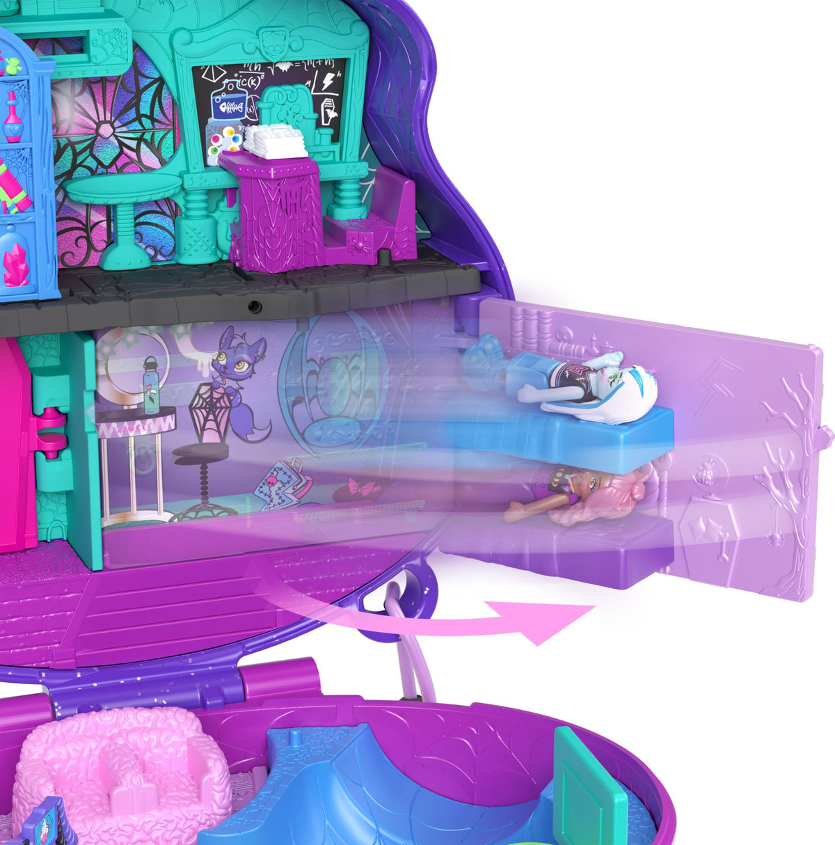 Monster High Playset with 3 Micro Dolls & 10 Accessories S4514