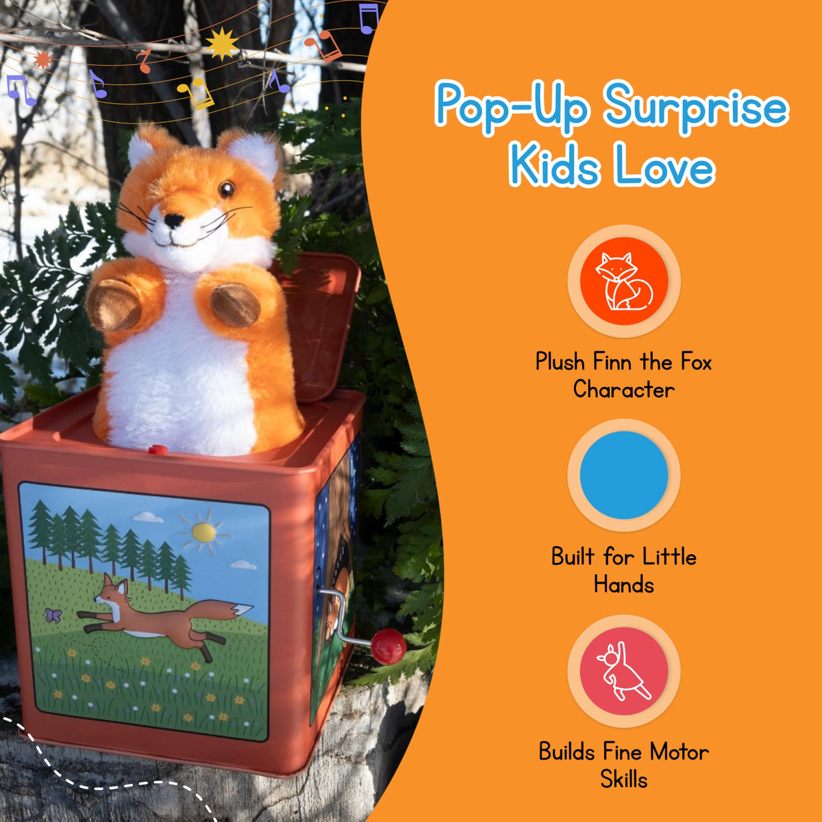 Plush Pop-Up Jack in the Box X1716