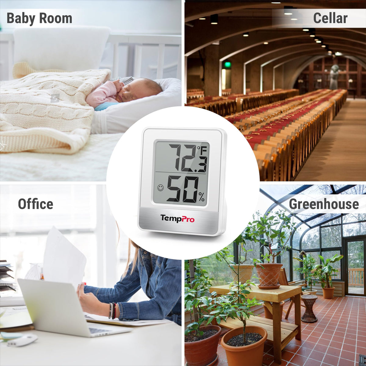 Digital Hygrometer Indoor Thermometer Y7144