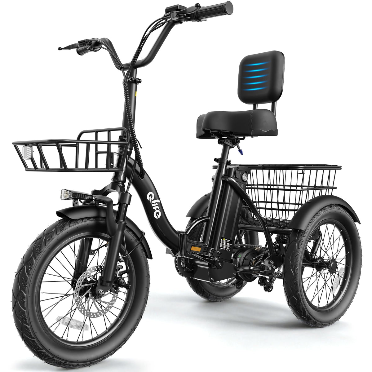 1200W Folding 3 Wheel Electric Trike V482