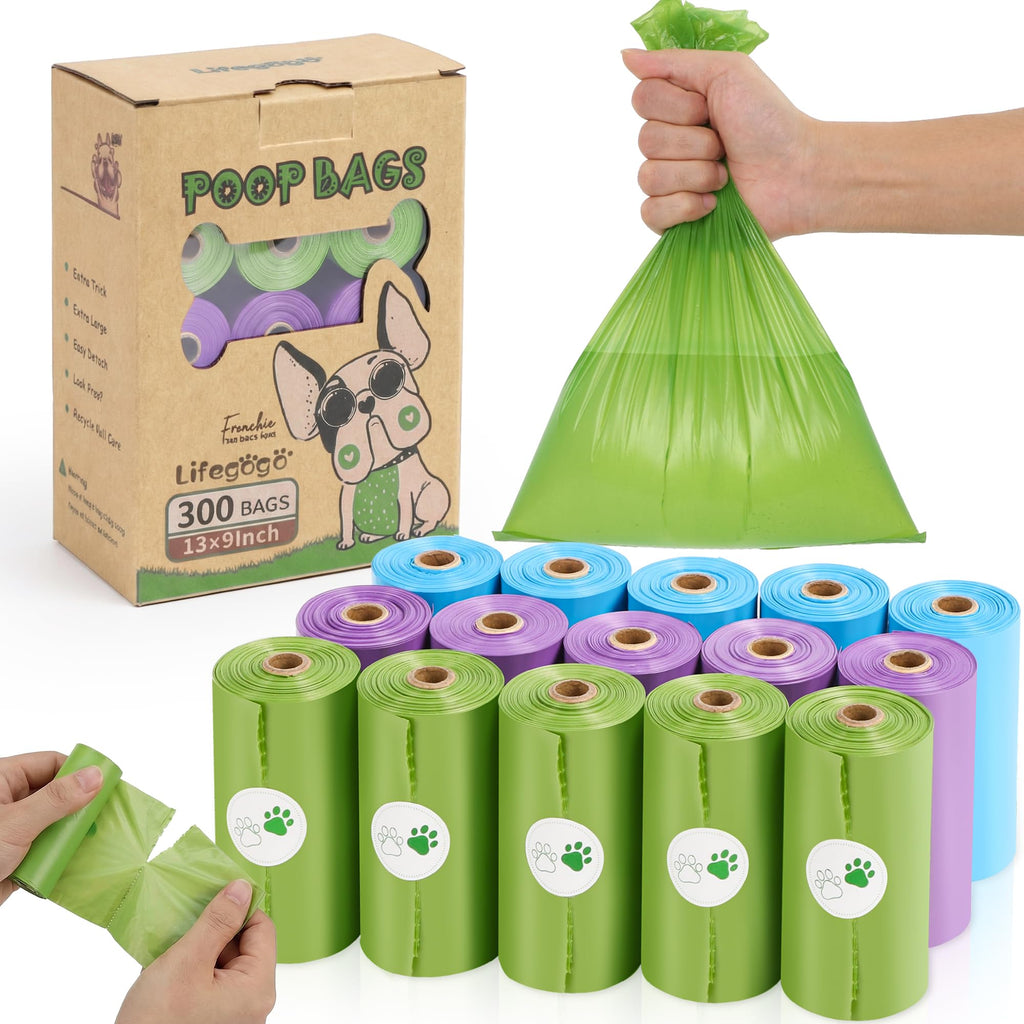 Extra Thick Leak Proof Unscented Dog Poop Bags 300 Count P33814