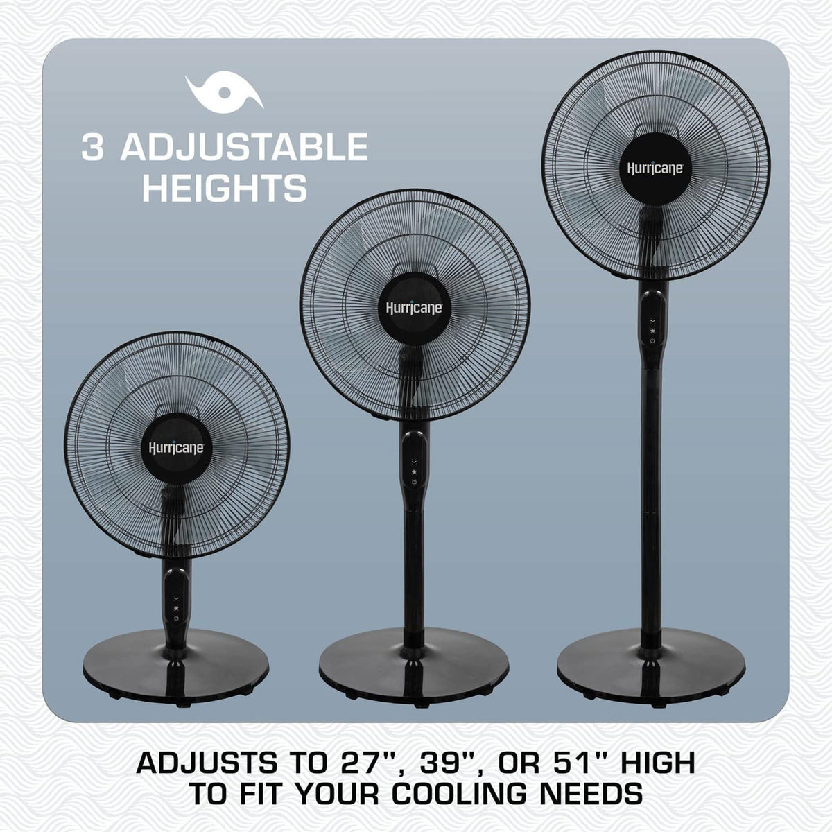 2 Pack Oscillating Pedestal Stand Fan, 12-Speed, 16", Black with Remote Control V66486