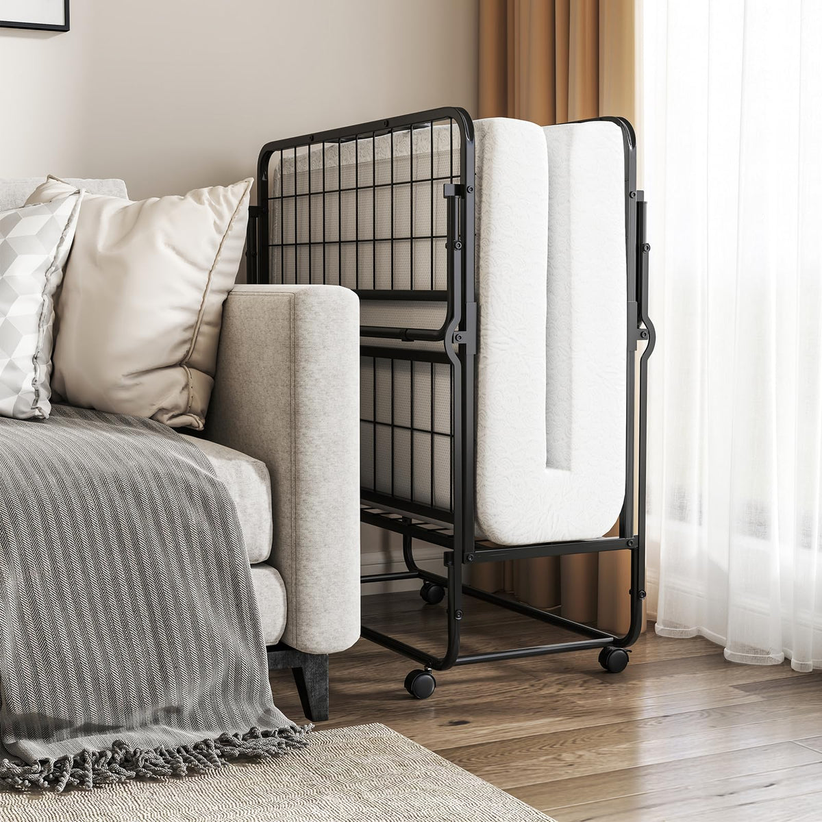 Twin Folding Bed with Mattress N94766