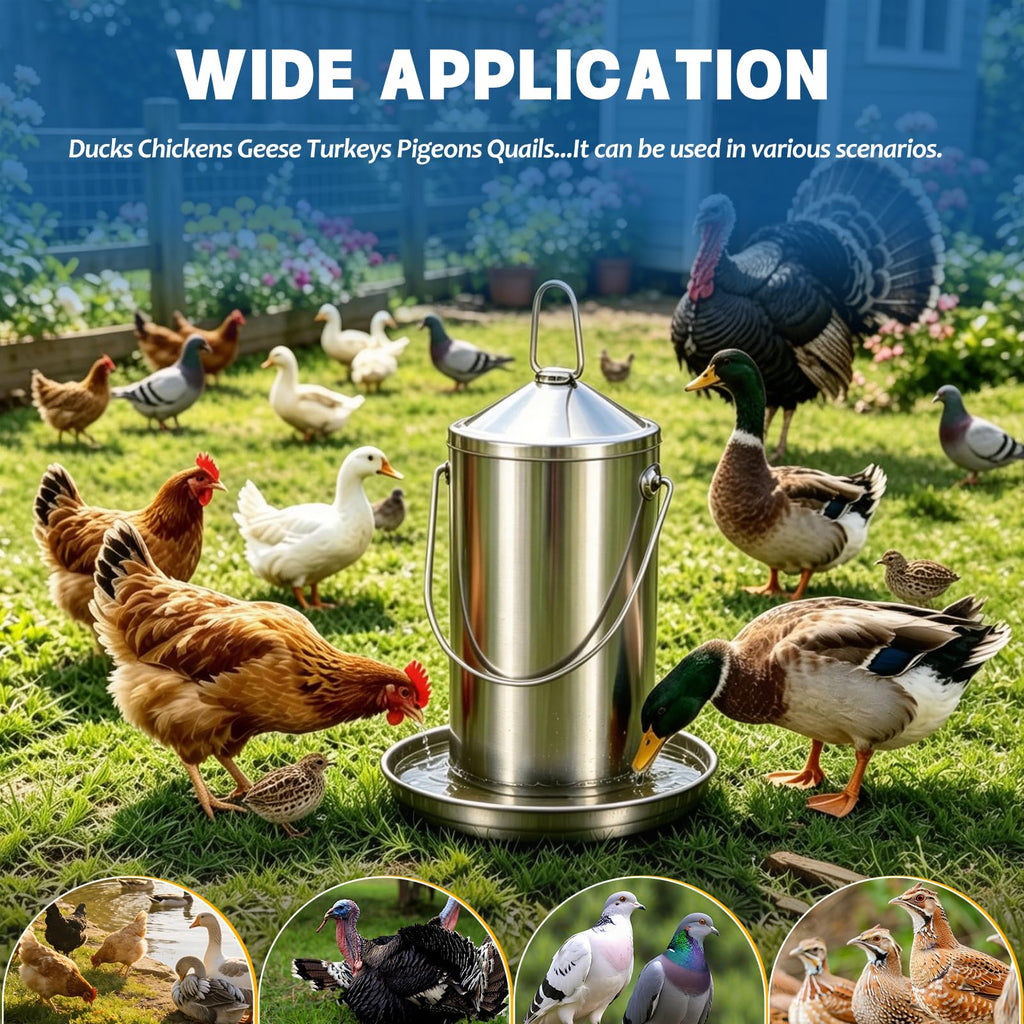 Stainless Steel Chicken Waterer M9878