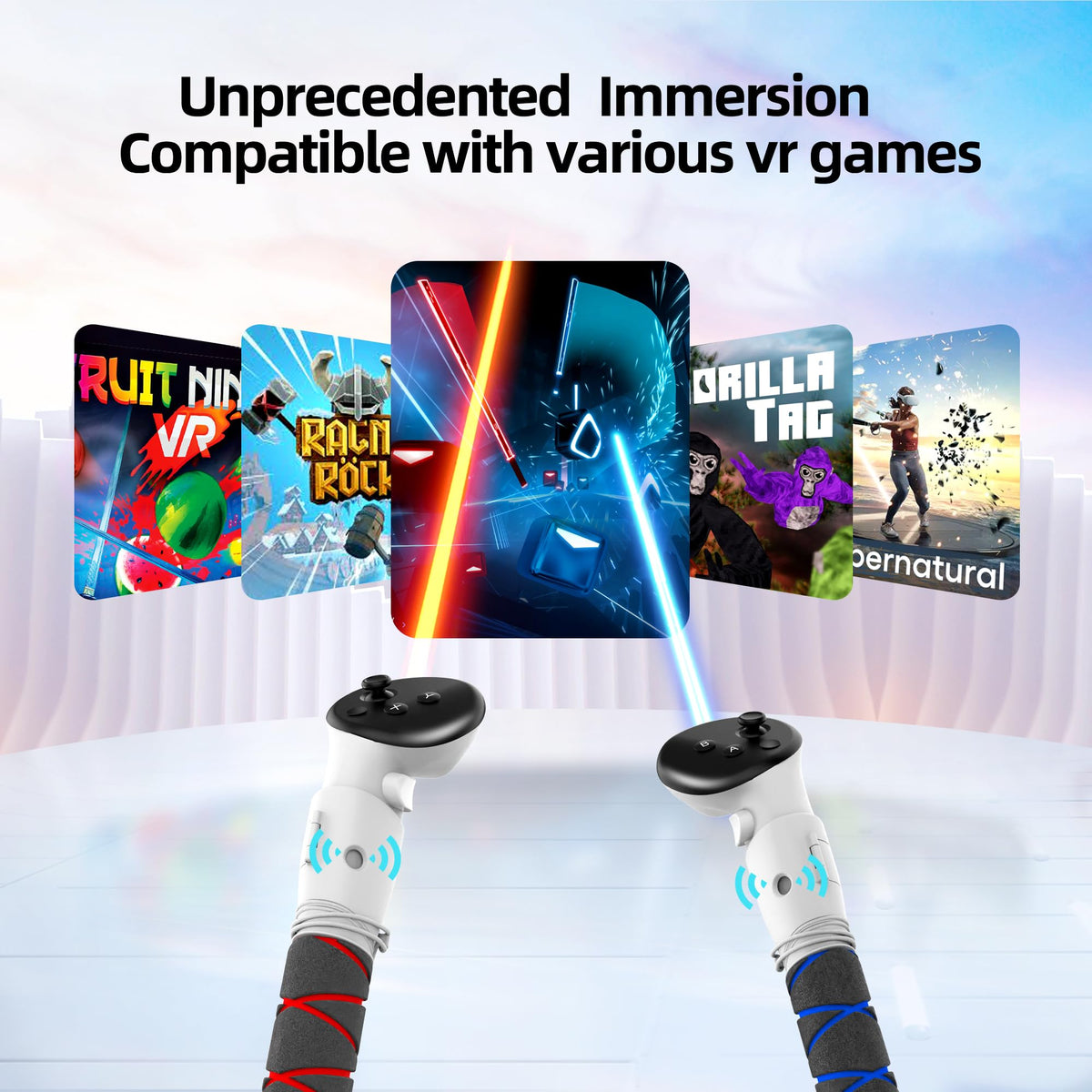 VR Controller Handle Attachments and Extension Grips S844