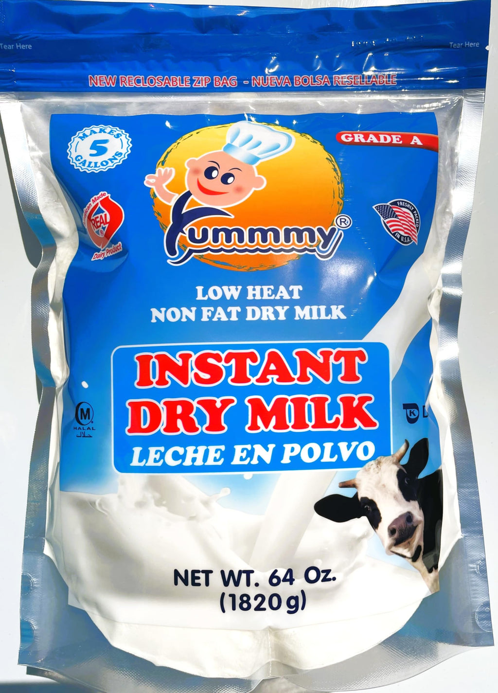 64 oz Instant Nonfat Powdered Dry Milk J8827