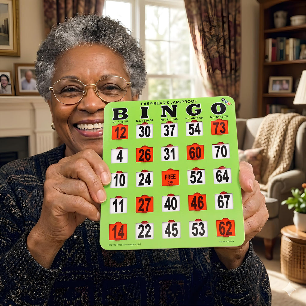 100-Pack Reusable Bingo Cards G338422