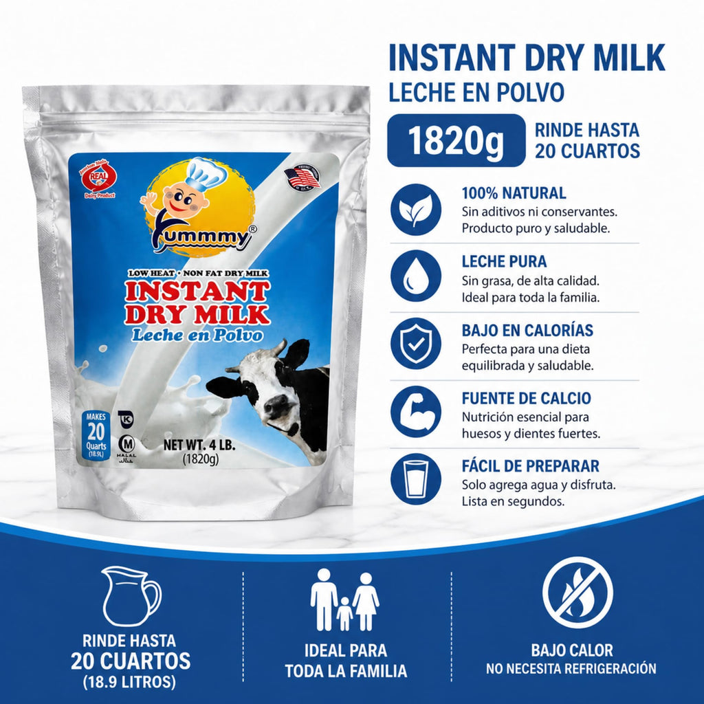 64 oz Instant Nonfat Powdered Dry Milk J8827