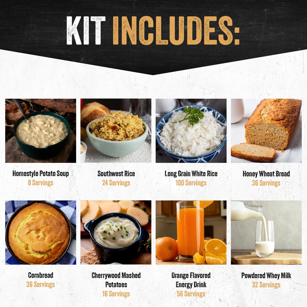 3-Month Emergency Food Supply 846 Servings W250