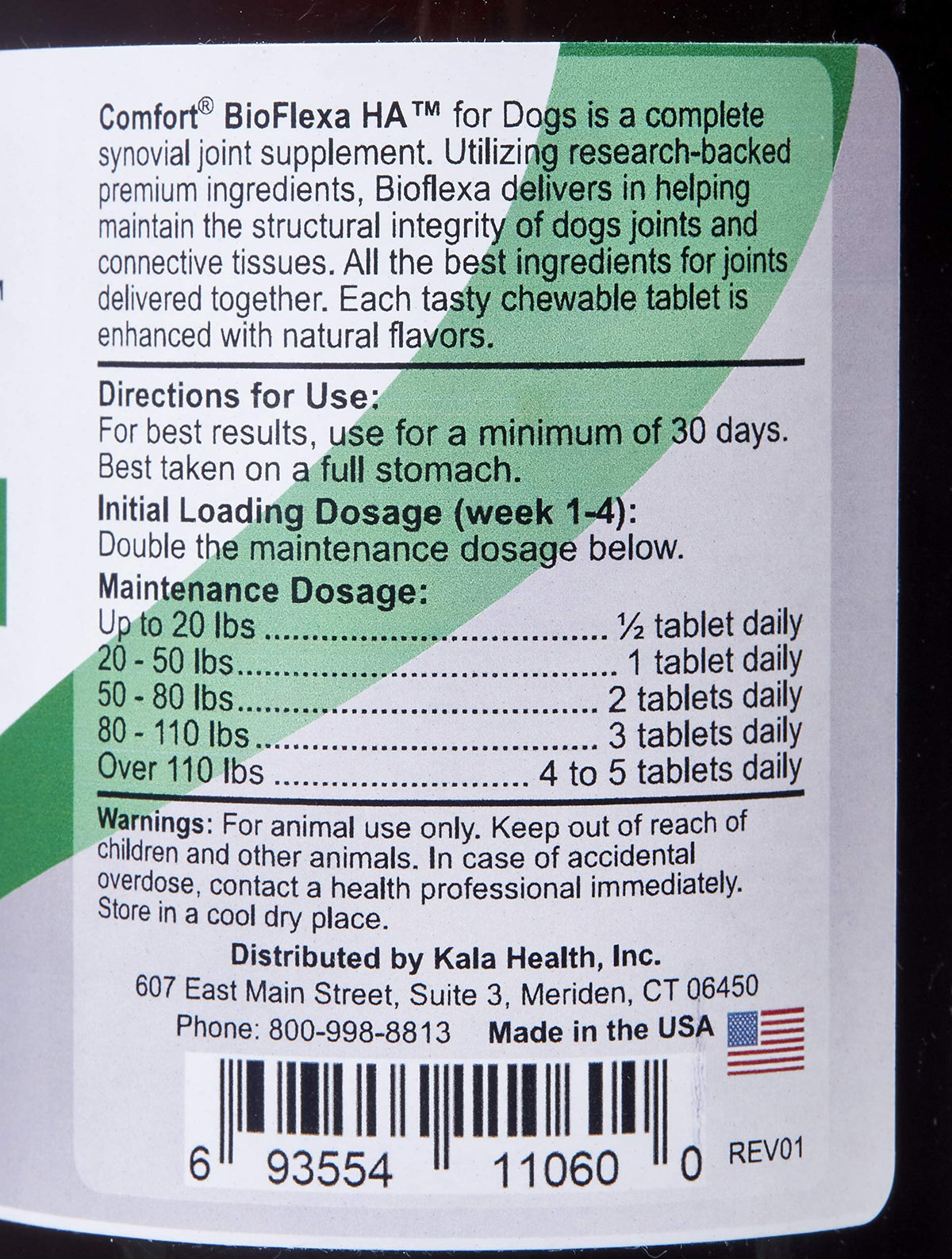 BioFlexa HA Hip and Joint Plus for Dogs, 60 Count G6267
